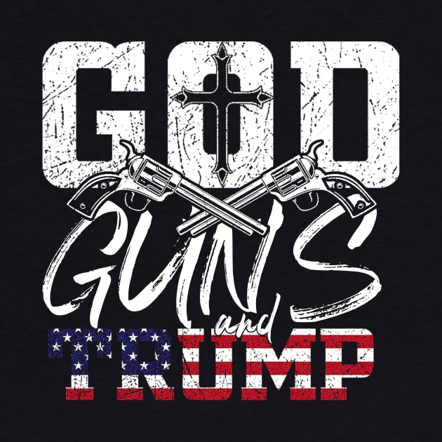 God-Guns-Trump by Ville Otila Abstract